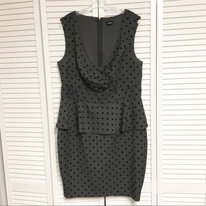 Torrid Gray Peplum Dress